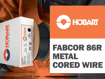 Hobart’s FabCOR 86R Metal Cored Wire