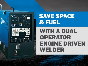 Save Space and Fuel with a Dual Operator Engine Driven Welder/Generator!